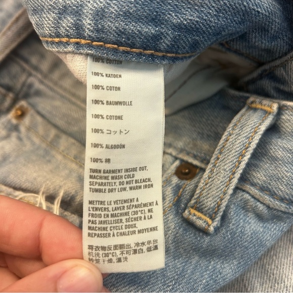 Hollister Men's Slim Bootcut 30x30 Distressed Jeans, Medium Wash Button Fly - Picture 6 of 10